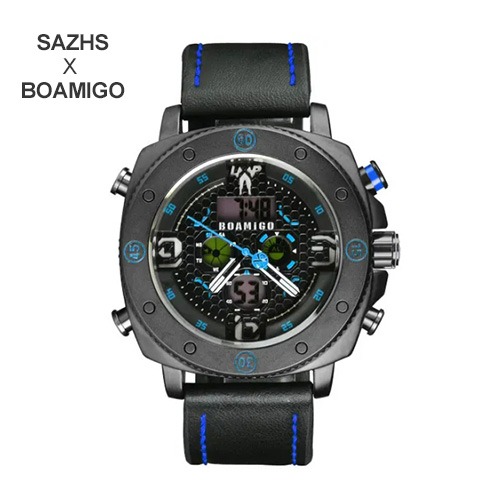 [SAZHS X BOAMIGO] 남성용 스포츠 패션 쿼츠 손목시계 F525