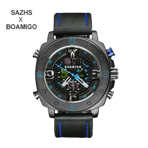 [SAZHS X BOAMIGO] 남성용 스포츠 패션 쿼츠 손목시계 F525